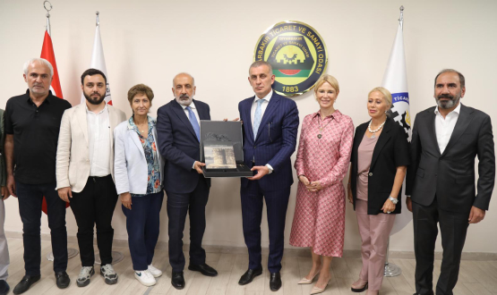 TFF Bakan Hacosmanolu, DTSO Bakan Kaya'y Ziyaret Etti