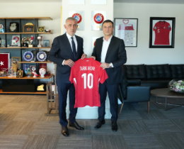 Tark Aksar, TFF Bakan Hacosmanolunu Ziyaret Etti