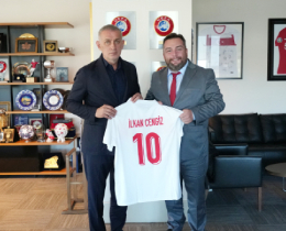 lkan Cengizden TFF Bakan Hacosmanoluna Ziyaret