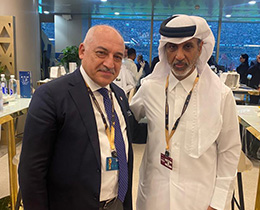 Mehmet Bykeki, Katar Federasyonu Bakan Al Thaniyle Grt