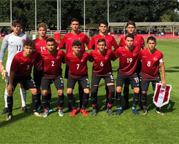 U16s lost against England: 2-1