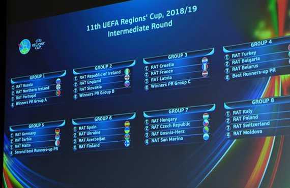 2018-19 UEFA Regions' Cup Elemeleri kuraları çekildi