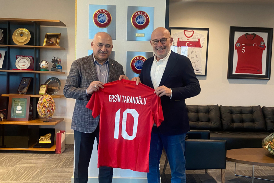 Ersin Taranolu, TFF Bakan Mehmet Bykeki'yi Ziyaret Etti