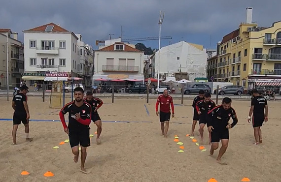 Plaj Futbolu Milli Takm, Portekiz'e geldi ve ilk idmann yapt