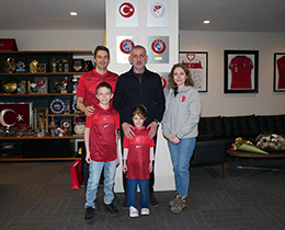 Ryan Guirlinger�den, TFF Ba�kan� Hac�osmano�lu�na Ziyaret