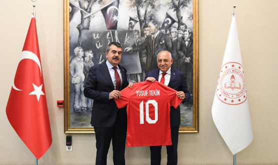 TFF Bakan Mehmet Bykeki, Milli Eitim Bakan Yusuf Tekin'i Ziyaret Etti