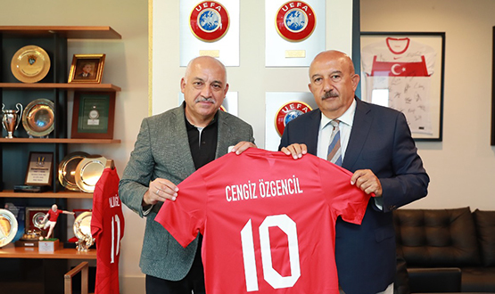 UP Kurucu Bakan Cengiz zgencil, TFF Bakan Bykeki'yi Ziyaret Etti
