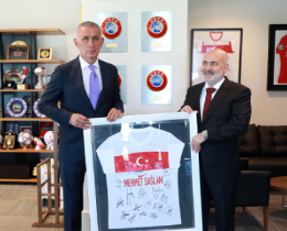 Mehmet Salamdan TFF Bakan Hacosmanoluna Ziyaret