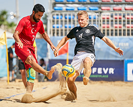 Plaj Futbolu Milli Takımı, Almanyaya 2-1 yenildi