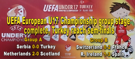 UEFA European U17 Championship group stage complete, Turkey reach sem-finals