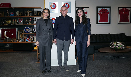 &Ouml;ztopalo�lu ve Atasoy'dan TFF Ba�kan� Hac�osmano�lu'na Ziyaret<br />