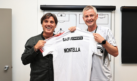 Montella, Solskjr'i Ziyaret Etti