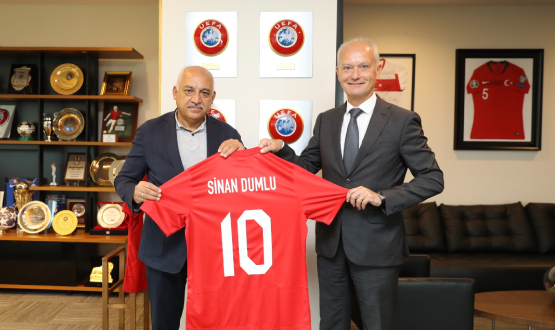 Sinan Dumlu'dan TFF Başkanı Mehmet Büyükekşi'ye Ziyaret