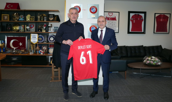 Devlet Sert'ten TFF Ba�kan� Hac�osmano�lu'na Ziyaret