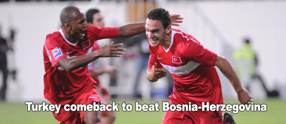 Turkey comeback to beat Bosnia-Herzegovina