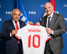 TFF Bakan Mehmet Bykeki, FIFA Bakan Gianni Infantino ile bulutu