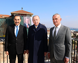 Cumhurba�kan�m�z Say�n Erdo�an ile TFF Ba�kan� Hac�osmano�lu Bir Araya Geldi