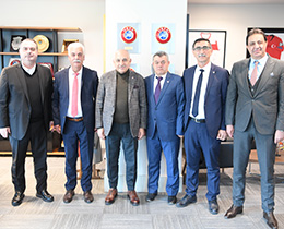 TFSKD Başkanı Hüseyin Doğan, TFF Başkanı Mehmet Büyükekşiyi Ziyaret Etti