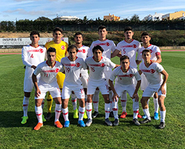 U18s lost against Romania: 1-0