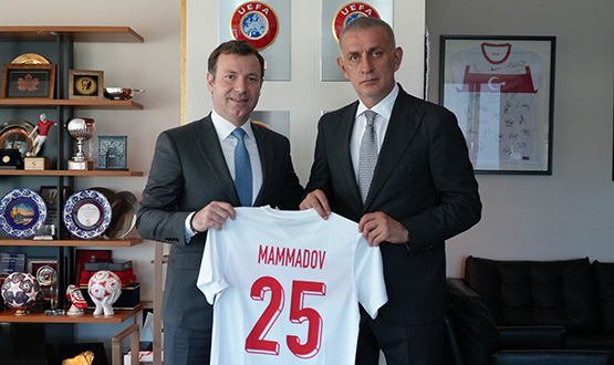 Mammadov'dan TFF Bakan Hacosmanolu'na Ziyaret