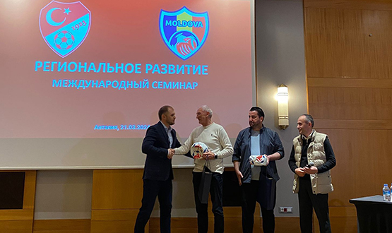 FGD Heyeti, Moldova Futbol Federasyonu'nun Antalya'daki Seminerine Katld