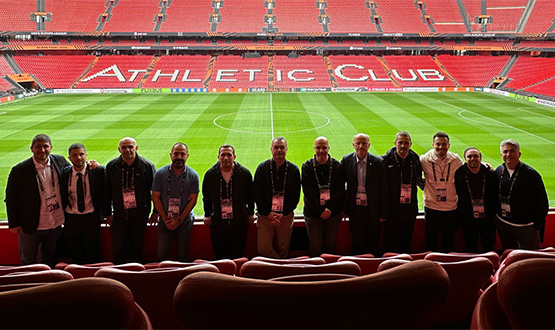 Abdullah Ayaz ve TFF Heyeti, Bilbao'da Final Hazrlklarn nceledi
