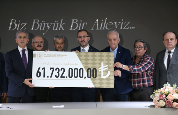 Genlik ve Spor Bakanl'ndan amatr spor kulplerine byk destek