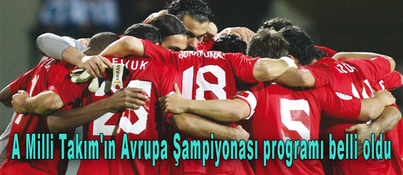 A Millilerin, Avrupa ampiyonas program