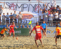 Garanti Plaj Futbolu Ligi Sper Finallerinde grup malar tamamland