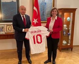 Özdemir’den Riga Büyükelçisi Erkul’a ziyaret
