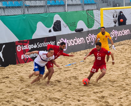 Plaj Futbolu Milli Takm, Avrupa A Ligi ilk manda Rusyaya 5-1 yenildi