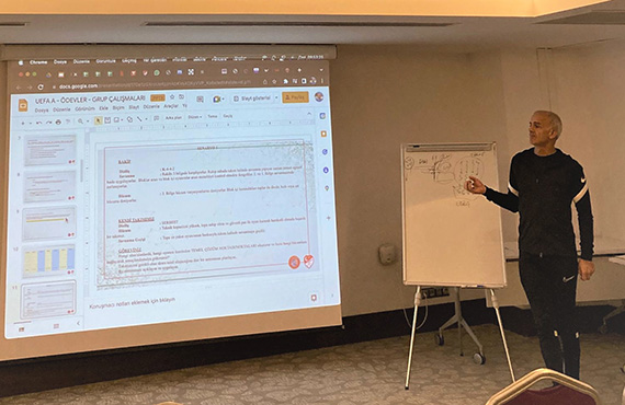 Antrenr eitiminde gncelleme almalar Antalya'da yapld