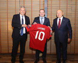 Türkiye-Letonya resmi maç yemei düzenlendi