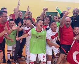 Down Sendromlu Futsal Milli Takmmz, Avrupa ampiyonluunu Kazand