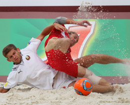 Plaj Futbolu Milli Takm, Belarusu 3-1 yendi