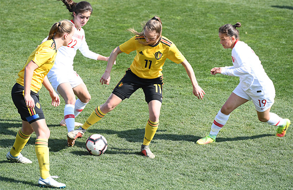 Women's U19s draw with Belgium: 1-1