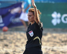 Yeliz Topalolu, Avrupa Plaj Futbolu Ligi Grup malarnda grev yapacak
