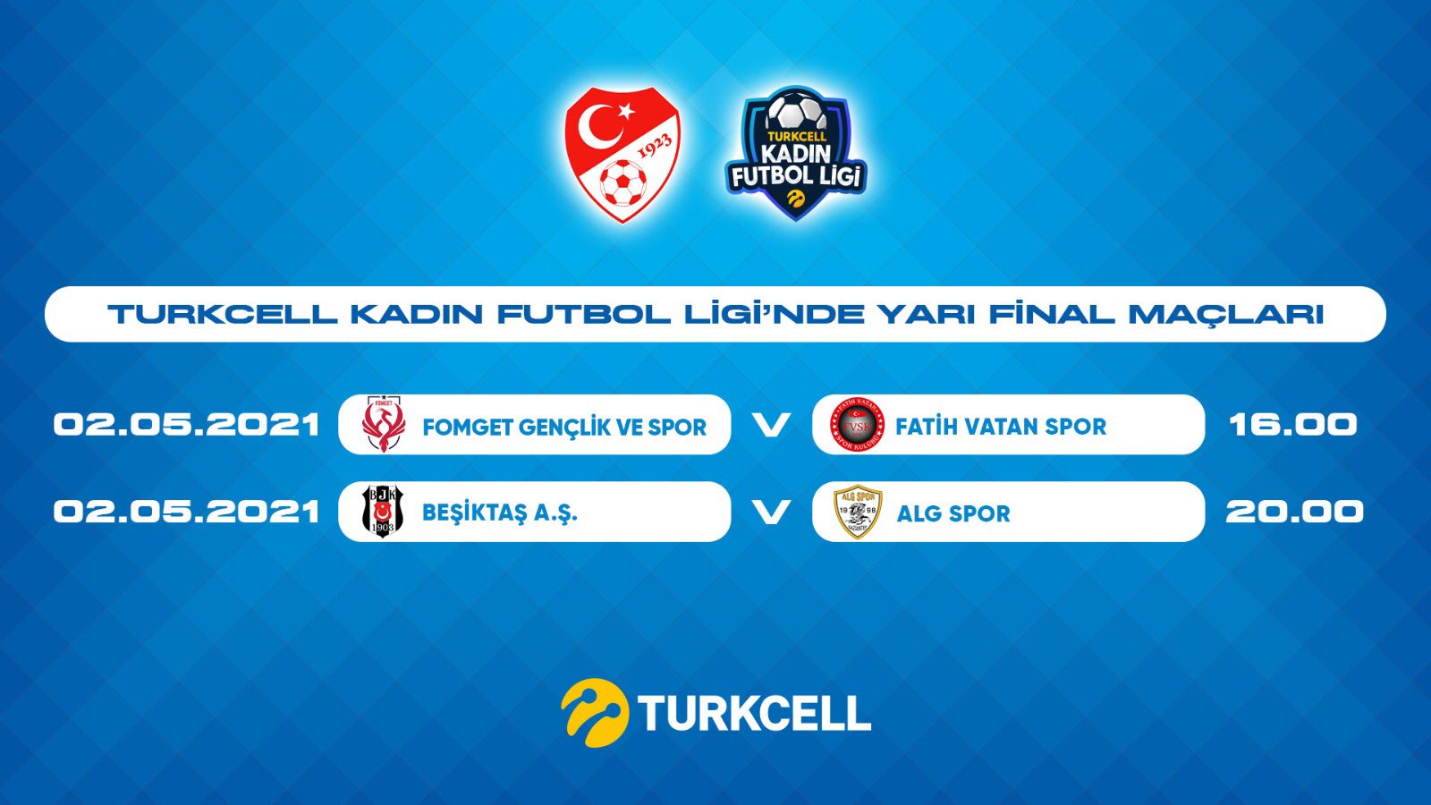 Beşiktaş Vodafone - ALG Spor  Kadın Futbol Süper Ligi PLAY-OFF Çeyrek  Final 