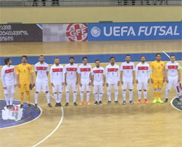 Futsal Milli Takm, Grcistan ile 1-1 berabere kald