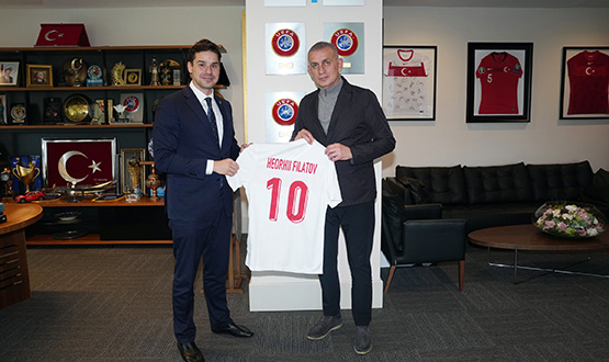 Filatov Heorhii, TFF Ba�kan� Hac�osmano�lu'nu Ziyaret Etti