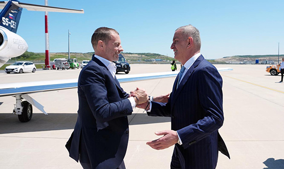UEFA Ba�kan� Aleksander Čeferin, �stanbul'a Geldi