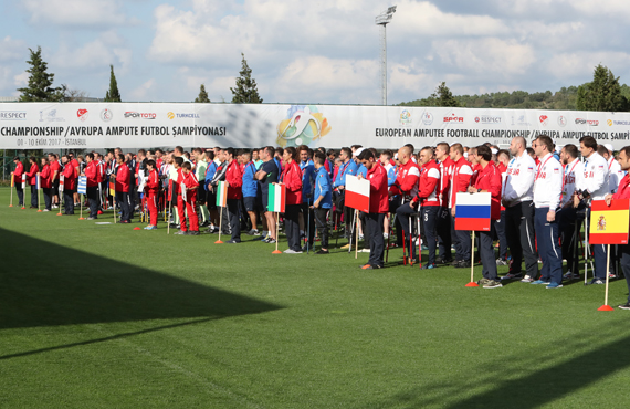 Avrupa Ampute Futbol ampiyonas Riva'da balad