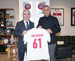 Hasan Kkakyz, TFF Bakan Hacosmanolunu Ziyaret Etti