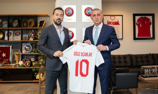 Ouz Uanlar'dan TFF Bakan Hacosmanolu'na Ziyaret