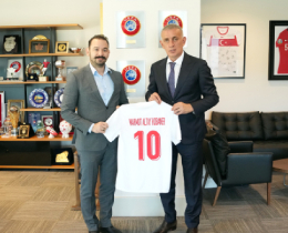 Mahmut Altay Kobaner, TFF Bakan Hacosmanolunu Ziyaret Etti