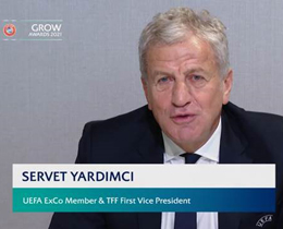 Servet Yardmc: "UEFA GROW ödülleri herkese ilham verecek"