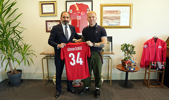 G�khan �zo�uz, TFF Ba�kan Vekili Mecnun Otyakmaz'� Ziyaret Etti