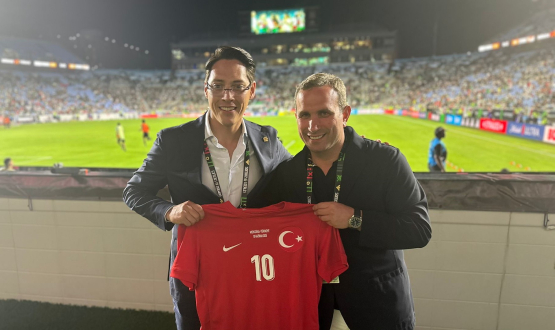 TFF Genel Sekreteri Abdullah Ayaz, Enrique Nieto ile Bir Araya Geldi