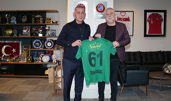 M. Kemal Saraolu, TFF Bakan Hacosmanolu'nu Ziyaret Etti