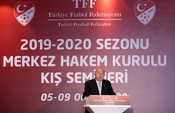 TFF Bakan Nihat zdemir, MHK K Semineri'nde konutu